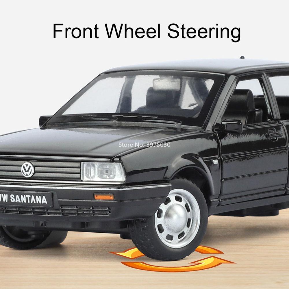 1:32 Alloy Santana Firebird Models Cars Diecast Toys Doors Opened Miniature Toy Car with Light Music Vehicles for Model Ornament