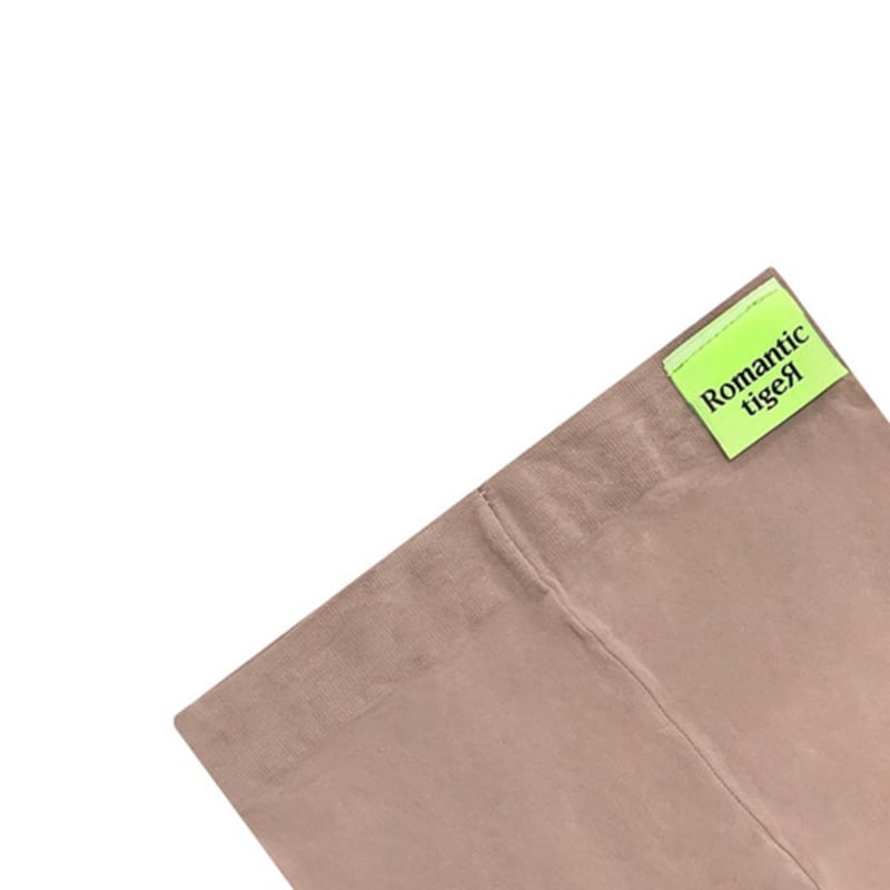 Romantische tigerfarbene transparente Strumpfhose (Beige)