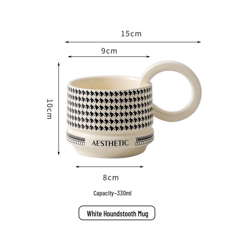 

Французская керамическая кружка в гусиную лапку - Премиальная кофейная чашка малого выпуска 301-400ml