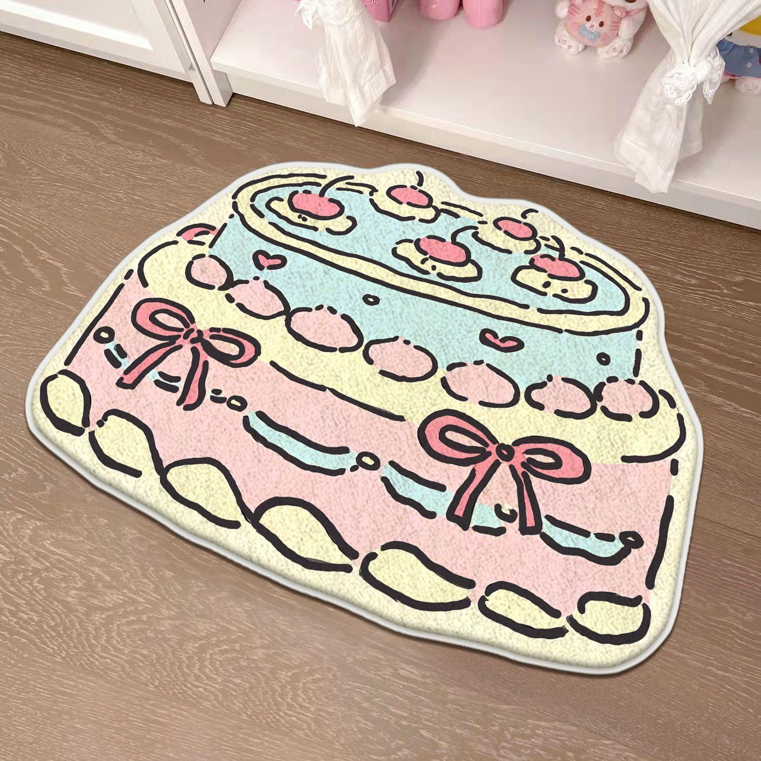 VIKAMA Spezialimitat Kaschmir Teppich Wohnzimmer Schlafzimmer Dekoration Kinderzimmer Bettdecke Haushalt Badezimmer Bodenmatte 40x60cm 16x24inch