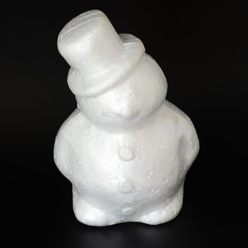 Styrofoam Foam Material Handwork White Polystyrene Ornaments for Christmas Snowman Decorations DIY Art Projects
