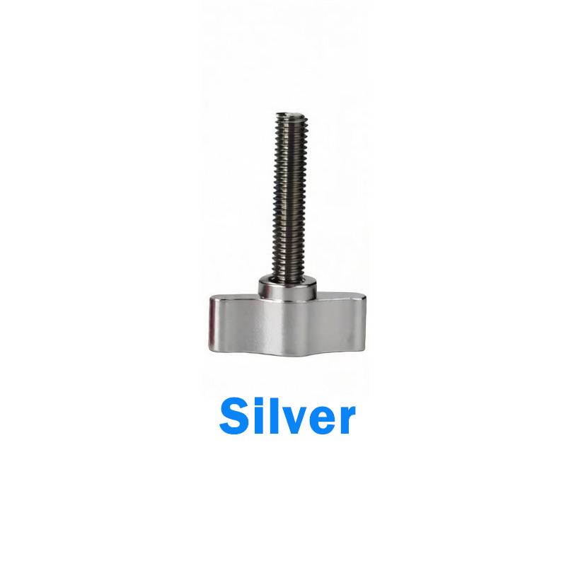 T-formad handskruv M3 M4 M5 M6 M8 1/4" Kamerasträckskruvar Aluminiumhandtag Rostfritt ståltråd Handdragbar tumskruv