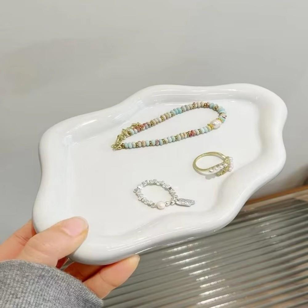 Mini Jewelry Tray Cloud Shape Jewelry Display Plate Ins Storage Plate  Watches/Keys Storage