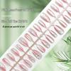 Pink Fairy Blush Crystal Bow Cat Eye Press-On Nails - 30 Pieces