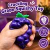 Crunchy Crackling Grape Squishy Toy Soft TPR Fidget Toy Novelty Grape Stress Ball  Home Decoration