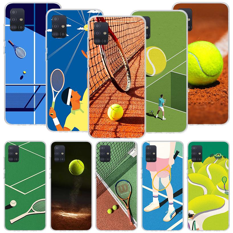 Tennis Sport Phone Case for Samsung Galaxy A52 A51 A50S A12 A22 A32 A72 A10S A30S A31 A71 Note 20 Ultra 10 Plus S10 Galaxy A52 A