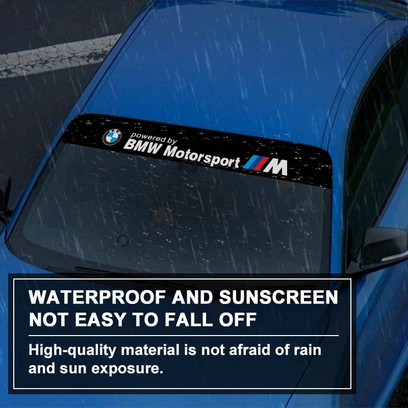 AAAPT1 Car Windshield Sticker Front Window Sticker Sunshade For BMW M5 M4 M3 F20 F40 F22 F30 E90 F32 F10 F06 F07 F46 E60 Z4 F15 F16 G30