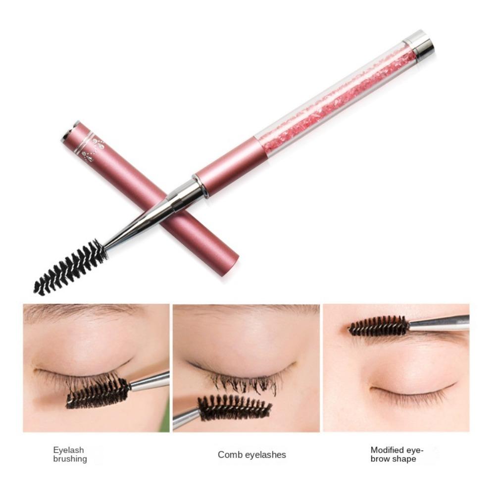 Adjustable Radian Grafting Mascara Brush with Cap Glitter Mascara Wand Spiral Mascara Brush  Women