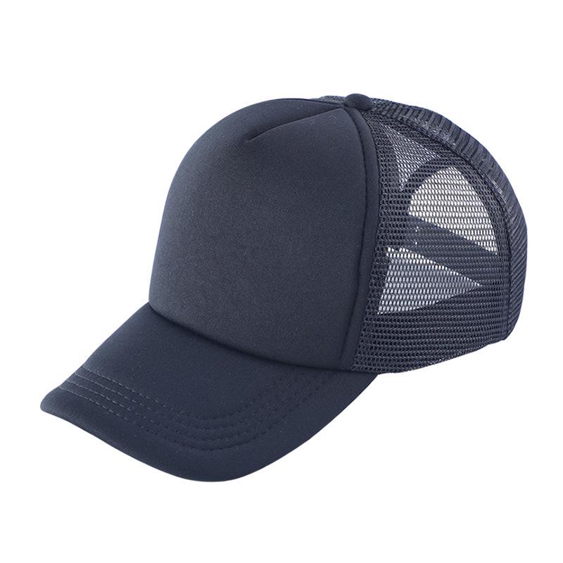 Men's Spring/Summer Mesh Duckbill Baseball Cap with Logo Embroidery
