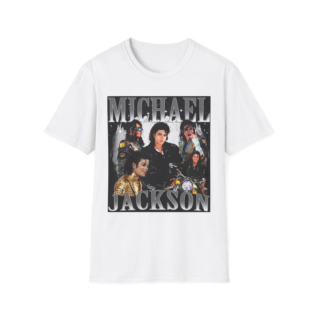 Michael Jackson Classic Graphic Cotton Unisex Shirt New Movie Michael Vintage Unisexs Summer Fashion Commemorative Tshirt