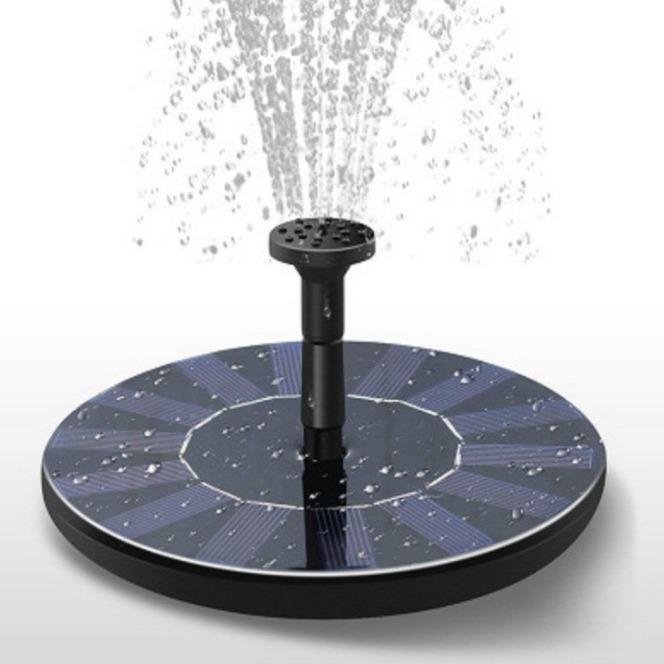 Solar-Powered Floating Bird Bath Fountain for Ponds and Gardens