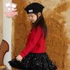 Girls' Winter Thick Knitted Cardigan Sweater