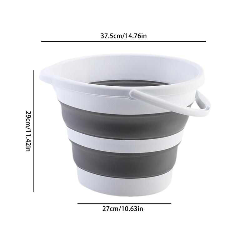 Găleată de Apă Pliabilă Găleată Pliabilă de Exterior pentru Pescuit Recipient de Apă de Uz Casnic Găleată Compactă cu Mâner Economisire Spațiu Exterior