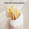 Magnetic Straw Holder Wall-Mounted Straw Organizer with Built-In Bottle Can Opener Reusable Straw Storage Box for Fridge Cabinet Counter