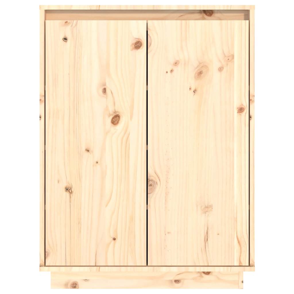 Vidaxl Shoe Cabinet, 60X35X80 Cm, Solid Pine Wood