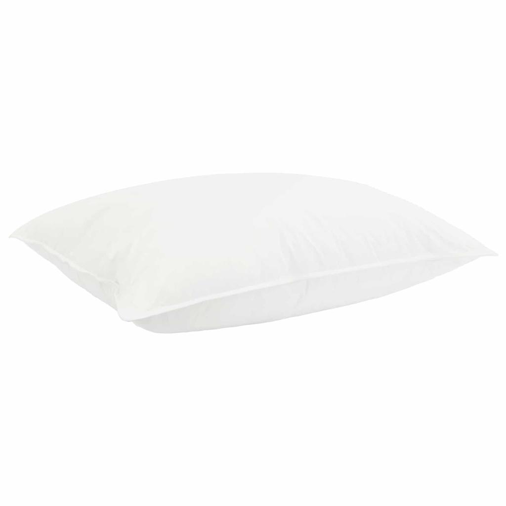 White Bed Linen Set 140 x 200 cm Cotton Bamboo Polyester