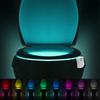 Toilet Night Light PIR Motion Sensing Automatic Toilet Night Light 8 Colors Toilet Bowl Lighting for Bathroom Washroom