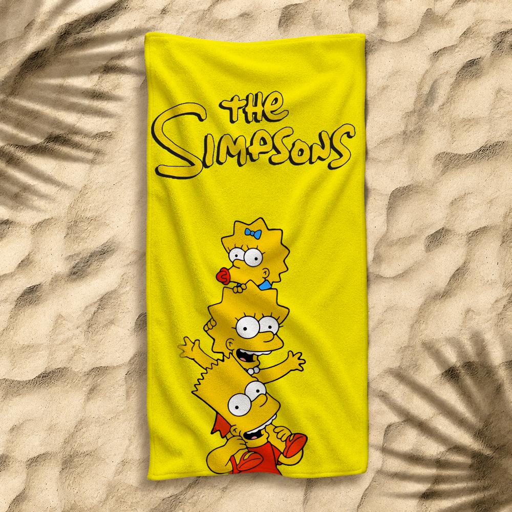 Animation T-The Simpsons Towel Towel Soft Pool Gift For Travel Gym Shower Cool Camping Quick Dry Sports Large Beach Towel