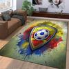 Soccer Shield Print carpet Non-slip rug suitable for living room and bedroom sofas