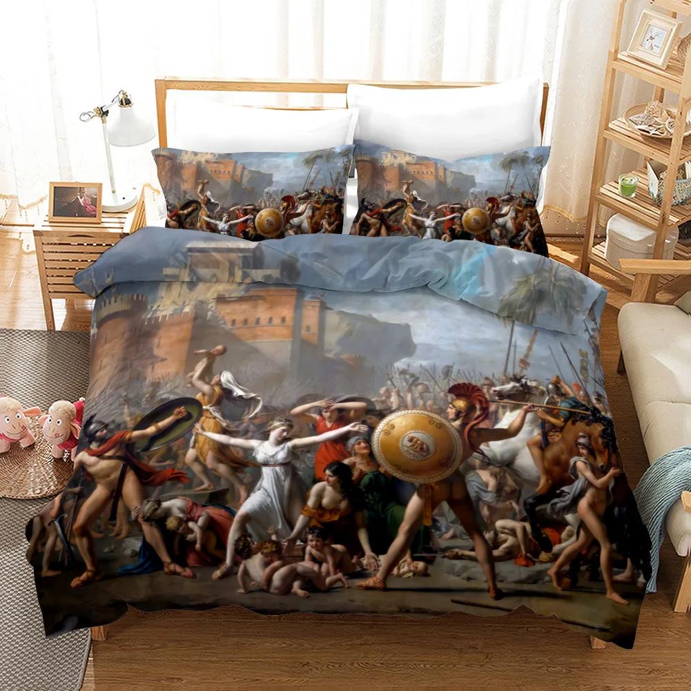 Bettbezug mit Ölgemälde, Van Gogh Sternennacht-Druck, Bettwäsche-Set, Mikrofaser, Bettbezug, Queen/King/Full/Twin, für Kinder, Frauen, Jungen