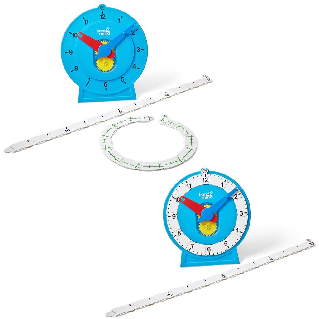 Learning Resources Math Teaching Materials Learning Clock Number Line Advanced for Teachers 33cm H2M93411 Genuine Product