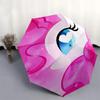 Pinkie Pie Heart Shaped Automatic Opening/Closing Umbrella with Foldable Design and 8 Bone Frame Perfect for Fans,Travelers,and Everyday