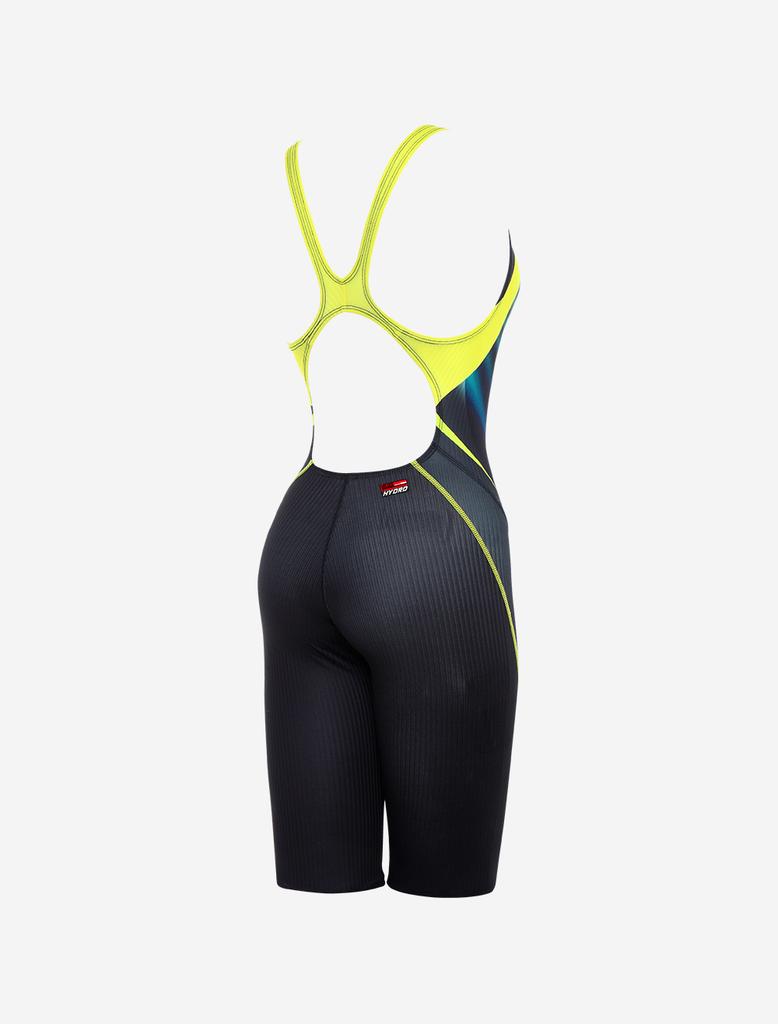 Toneidoseupocheu Nuke 5-Part Half-Body X-Back Yellow Swimsuit
