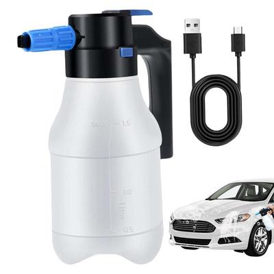 Penový postrekovač na auto Elektrický vysokotlakový čistič do auta s USB káblom 1,5L Elektrická rozprašovacia fľaša Potreby na čistenie auta