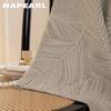 1PC NAPEARL French Cream Curtains Relief Curtains Jacquard 95% Blackout Curtain for Bedroom Living Room Balcony Window for Home Decor