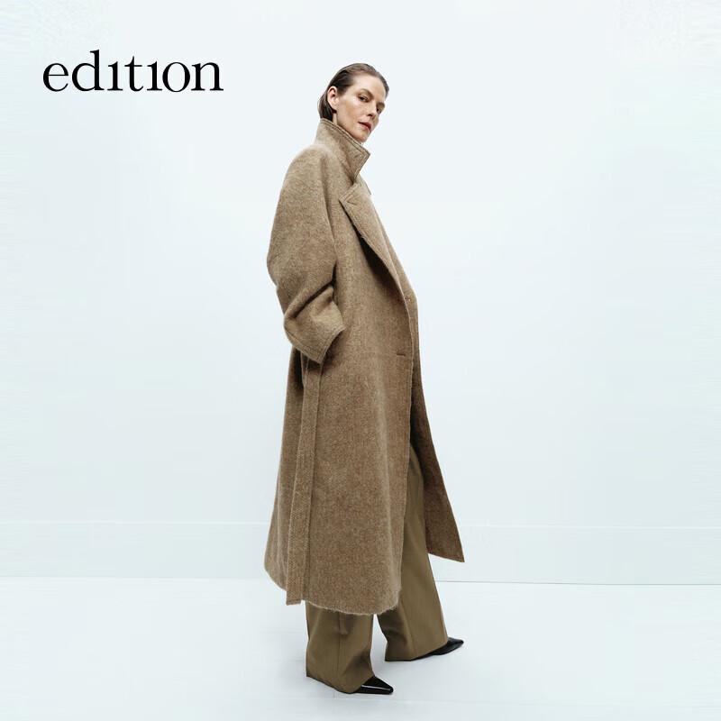 

Пальто-тренч из мохерового твида Edition Cloud Wool 2024 Зима S