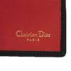 Used 10656 Trifold Wallet 7942, Old Style, Smooth Calfskin, Vintage, Old Red, Two-Tone CD Logo, Black, Unisex from