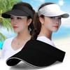 Summer Wide Brim Sun Protection Topless Tennis Cap for Men & Women - Casual Outdoor Sun Hat