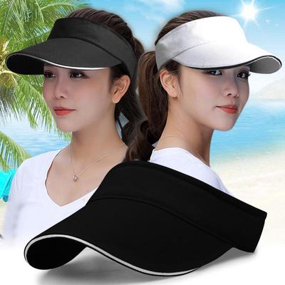 Summer Wide Brim Sun Protection Topless Tennis Cap for Men & Women - Casual Outdoor Sun Hat