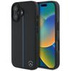 Leder-Etui für iPhone 16 schwarz MagSafe Mercedes
