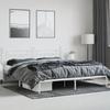 VidaXL Cadre de lit métal avec tête de lit blanc 200x200 cm 353593