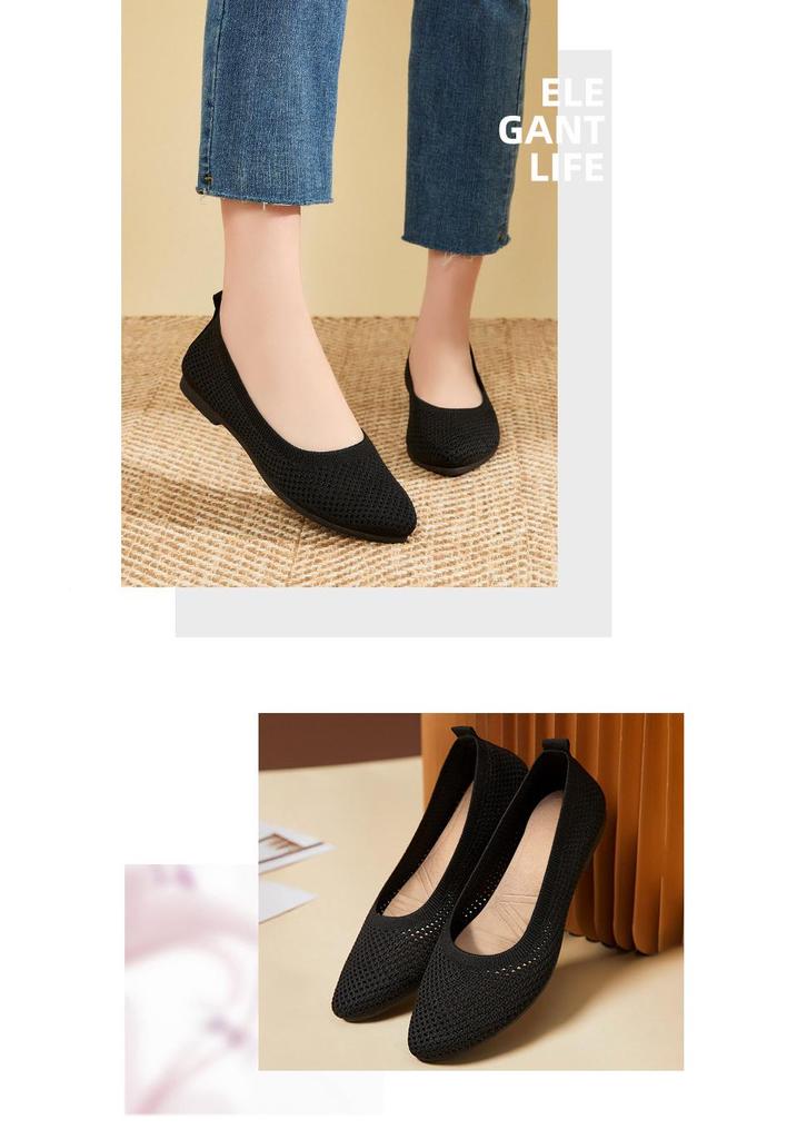 Women's Breathable Summer Flats: Slip-on Casual Shoes for Comfort