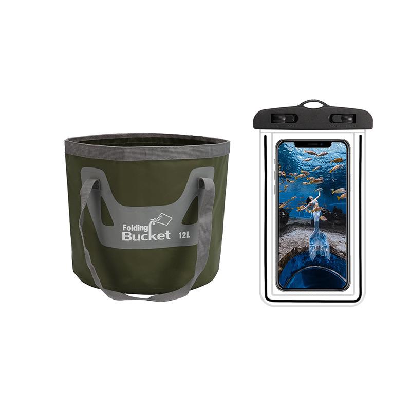 Portable Folding Waterproof Travel Fishing Bucket Bag