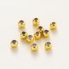 10 Stück/Los 14K 18K Echtgold Plated Verstellbare Perle Mit Harz Stopper Abstandshalter Perlen Charms Positionierungsperlen Für Schmuckzubehör