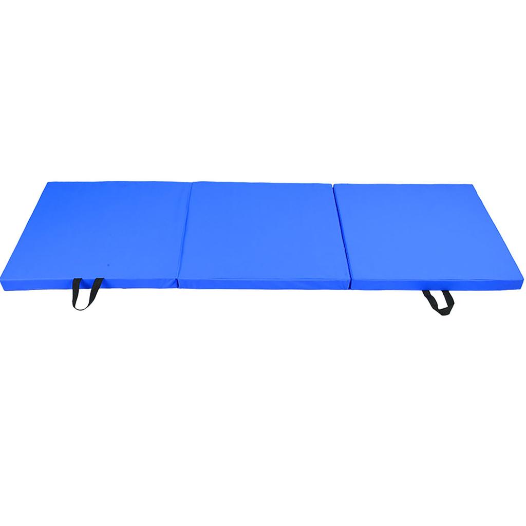 Sports Folding Gym Exercise Workout Training Child Gymnastics Dance Fitness Yoga Mat(Blue)