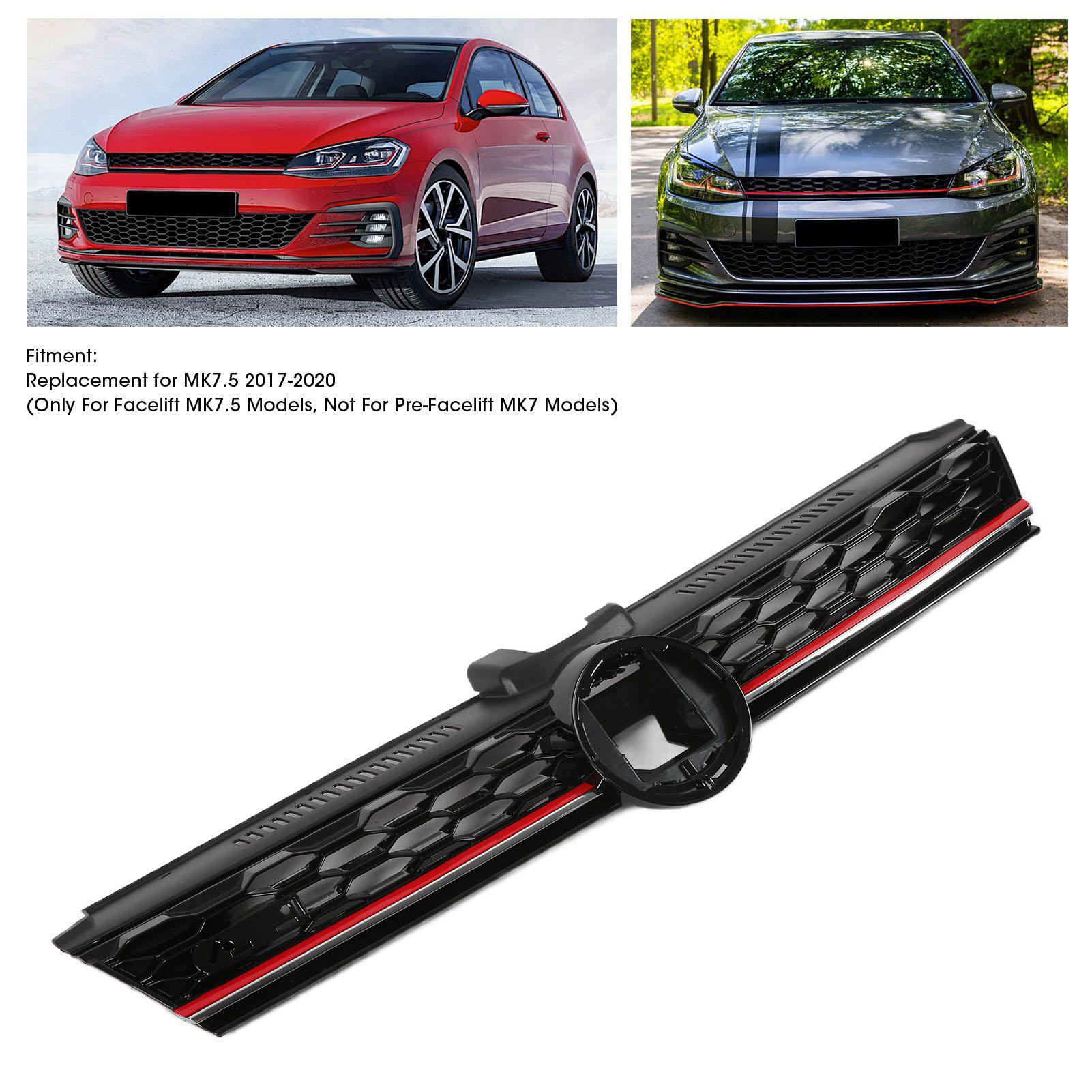 

Gloss Black Grille Grills Replacement for MK7.5 Facelift 2017‑2020