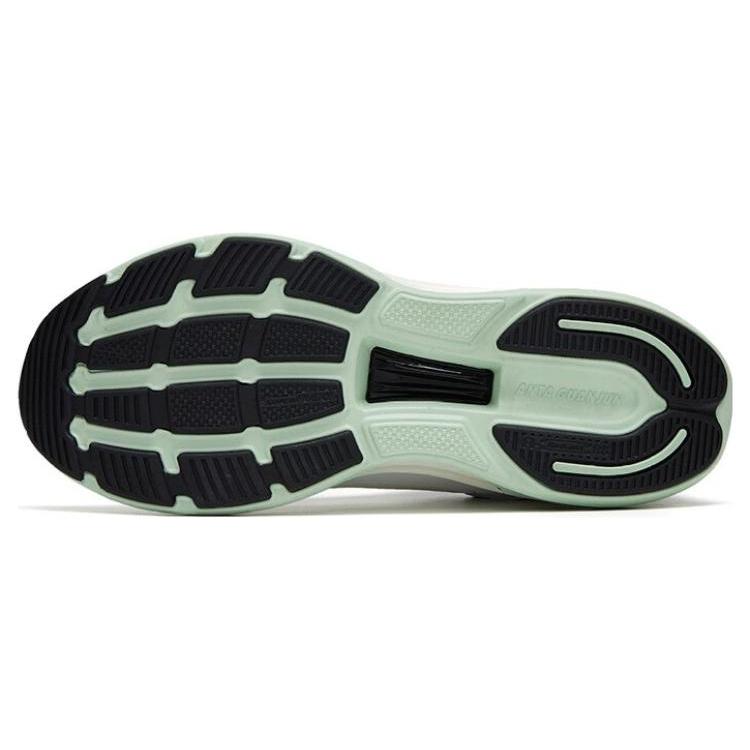 New Anta Cushioning Anti Slip And Wear Resistant Low Top Running Shoes Men's White Black Green 112315581A-1