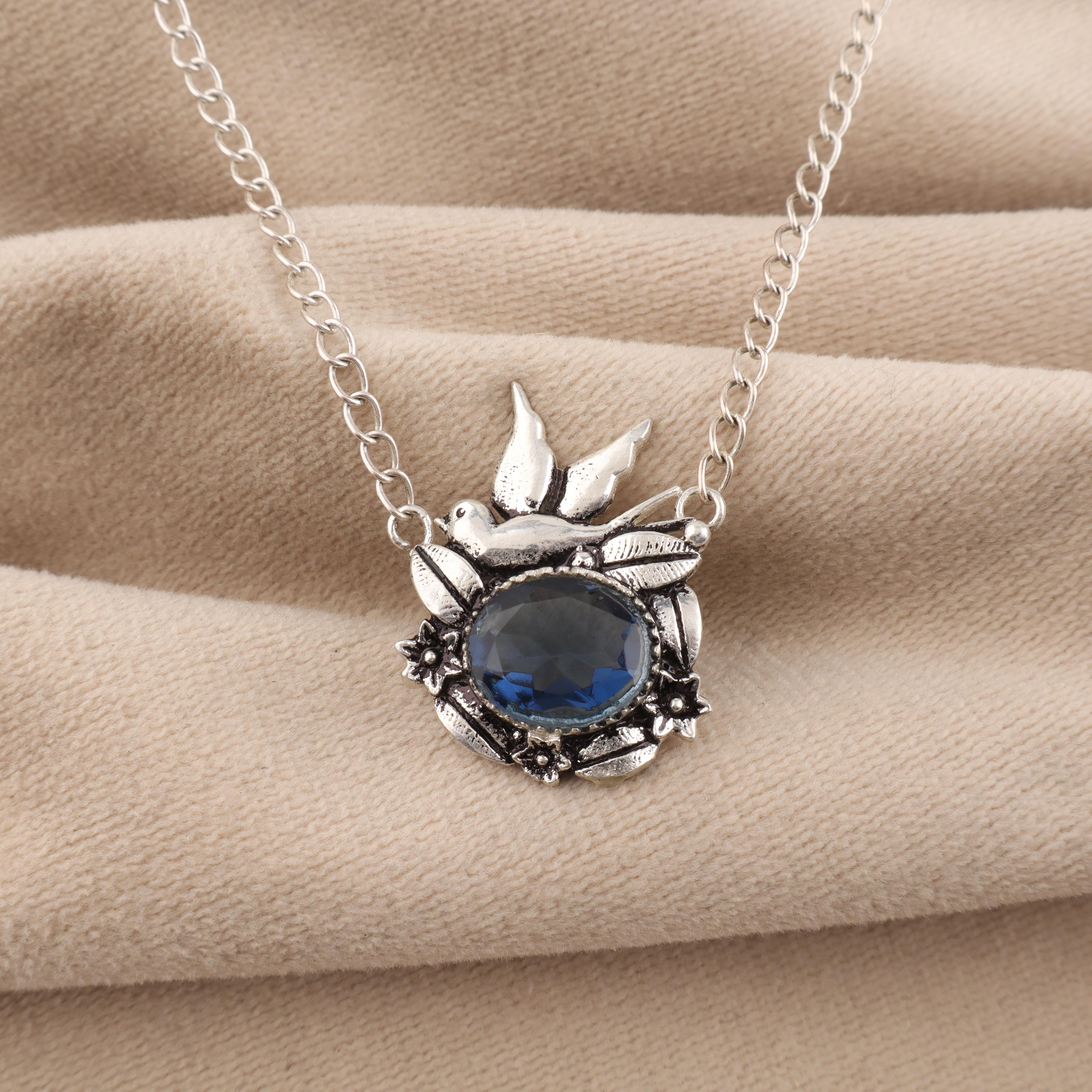 

Лондонский голубой топаз Драгоценный камень 925 стерлинговое серебро Ювелирные изделия Элегантная подвеска 0,5 Для подарка на День матери CP-43-17