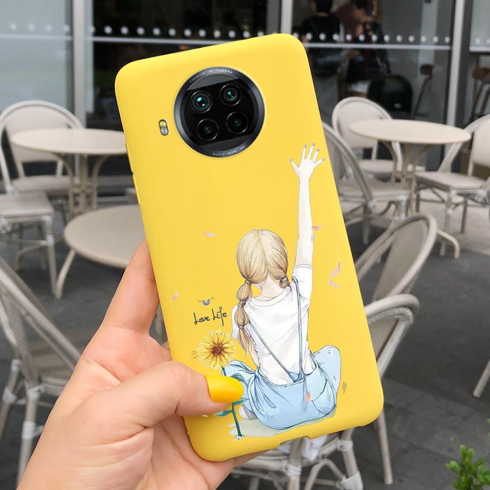ForXiaomi Mi 10T Lite Case Cute Cartoon Cat Painted TPU Silicone Back Cover For Xiaomi Mi 10T Lite 5G 10Tlite Phone Case Funda