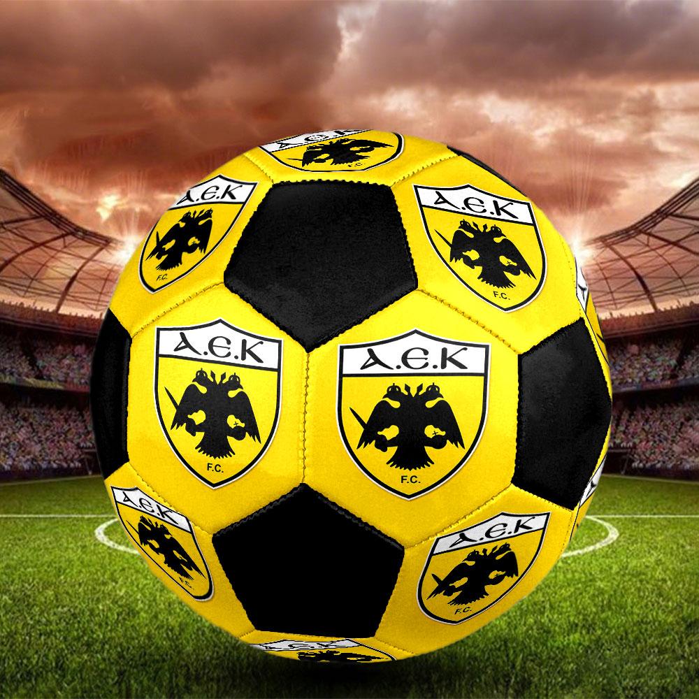 1pc AEK Athens F.C Soccer Ball Size 5 Indoor Soccer Ball Fashion Colorful Backyard Game - Great For Sports Fans Gift HE19
