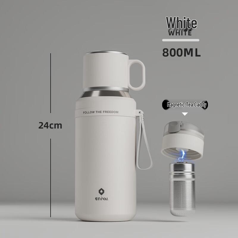 ENIVAL Large Capacity Insulated Tea Infuser Bottle