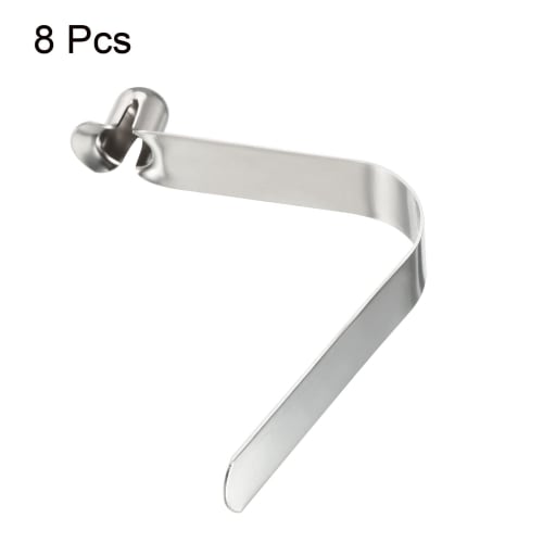 PATIKIL 10x8mm Kayak Paddle Snaps, 8pcs Pole Push Buttons, Spring Clips, Steel Hollow Buttons, Locking Tubes, Single Pins for Camping Awnings and Tent