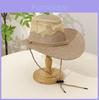 Cowboy Hat With Mesh Breathable Cotton Linen For Sun Sun Protection