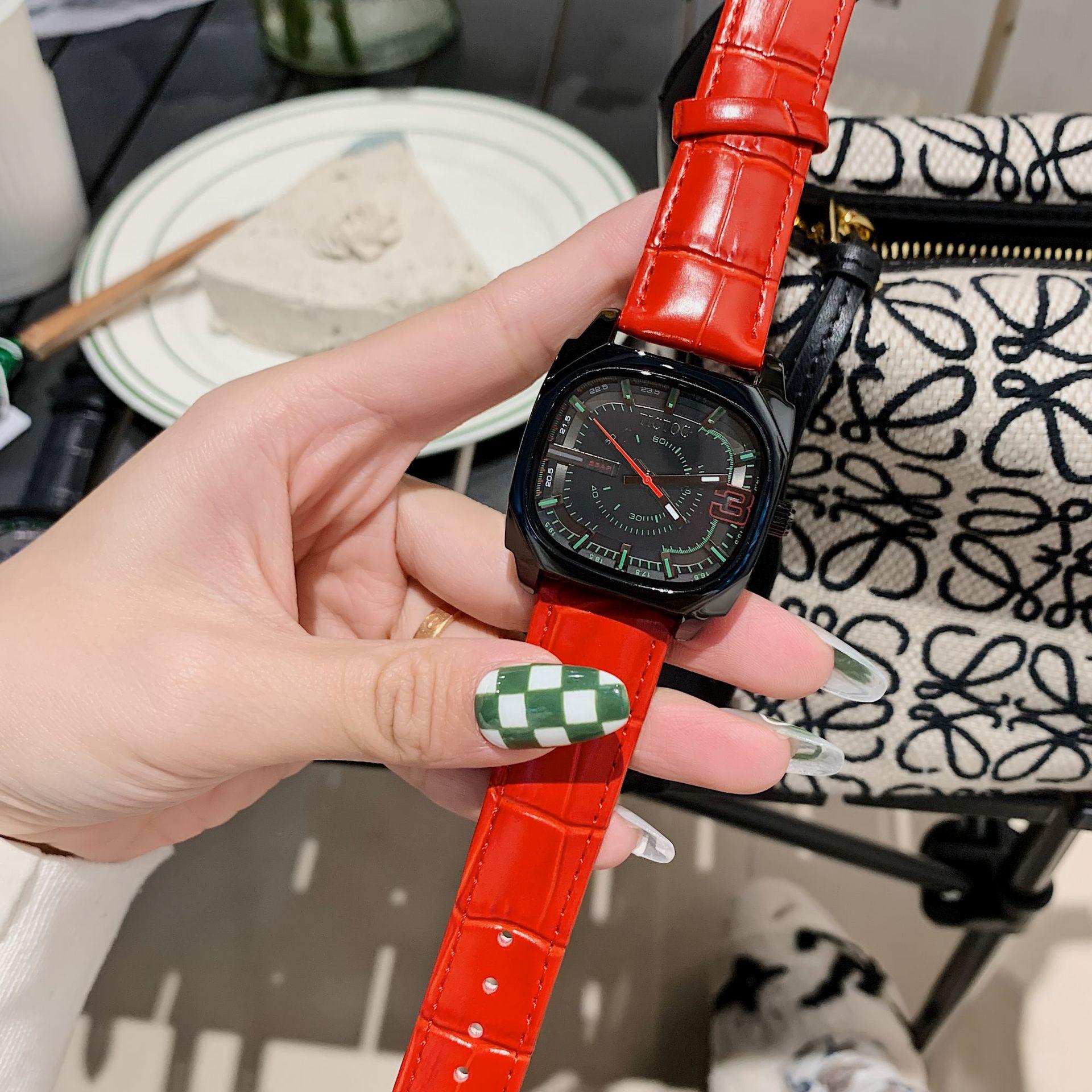 

Женские часы, новый стиль, модные квадратные женские часы, трендовый темперамент, унисекс, большие пластинчатые часы для женщин