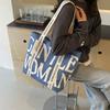 Tote Mommy Canvas Tasche Neuer Alphabet-Druck Einfache Umhängetasche Trendig