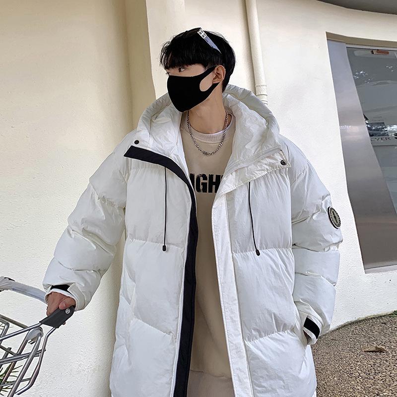 

Модный пуховик осень-зима новый универсальный стиль для пары светящаяся ткань повседневный морозостойкий теплый с капюшоном XL